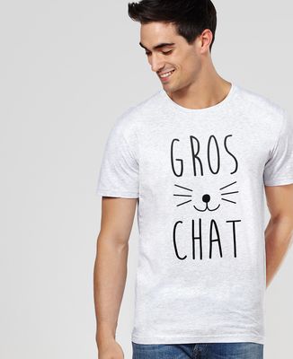T-Shirt homme Gros chat