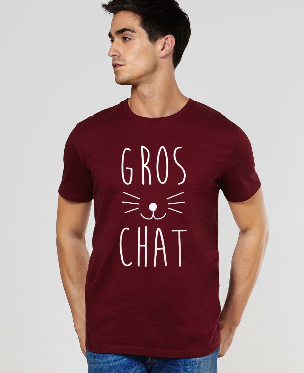 T-Shirt homme Gros chat