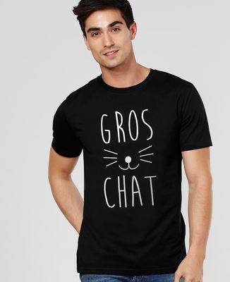 T-Shirt homme Gros chat