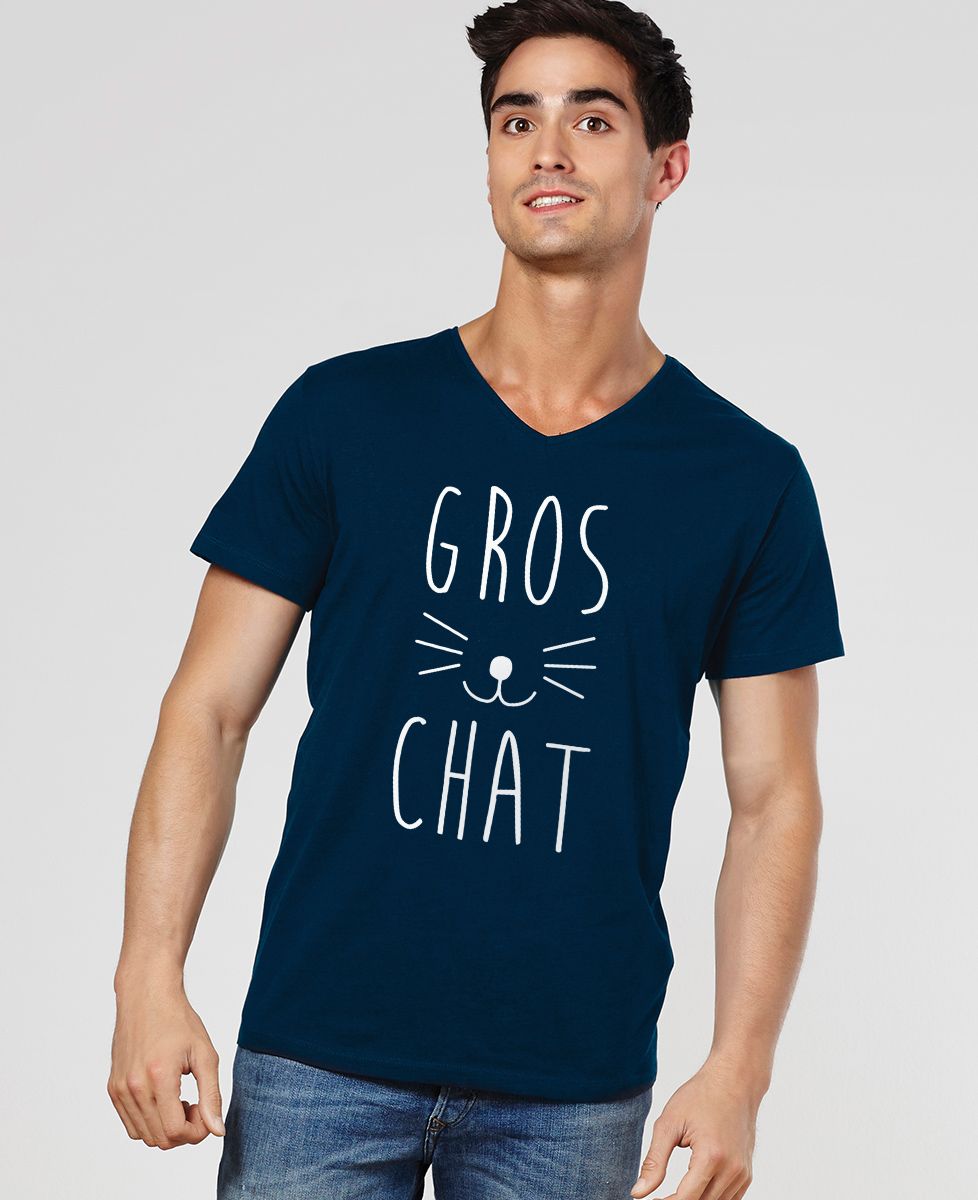 T-Shirt homme Gros chat