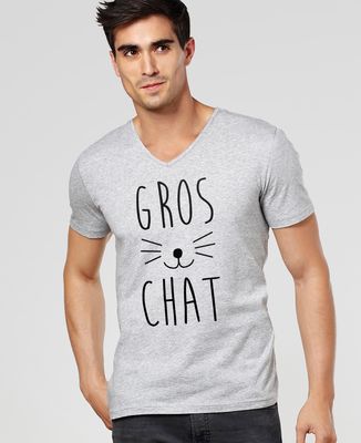 T-Shirt homme Gros chat