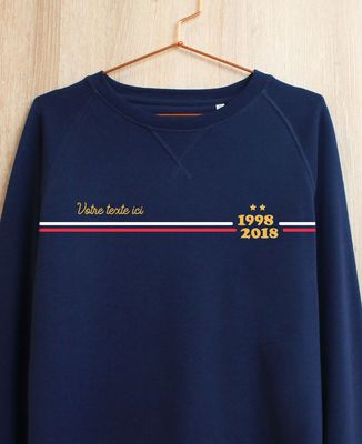 Sweatshirt homme Supporter France personnalisé