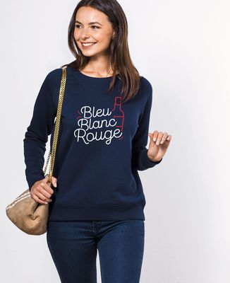 Sweatshirt femme Bleu blanc rouge