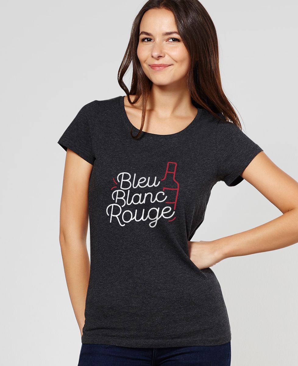 T-Shirt femme Bleu blanc rouge