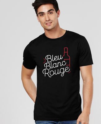 T-Shirt homme Bleu blanc rouge