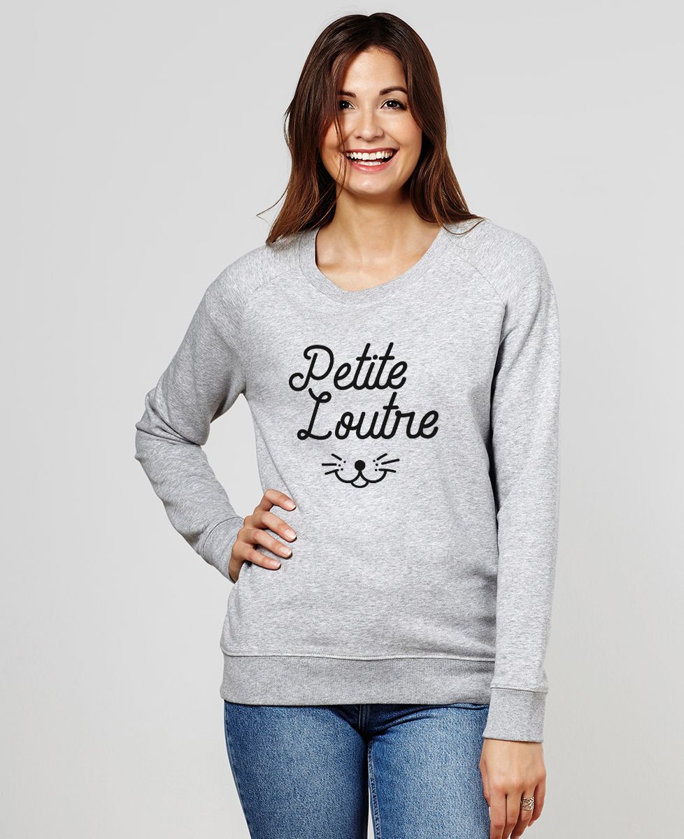 Sweatshirt femme Petite loutre