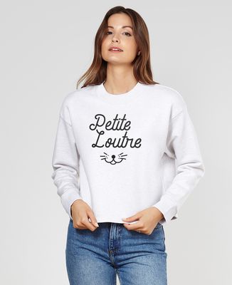 Sweatshirt femme Petite loutre