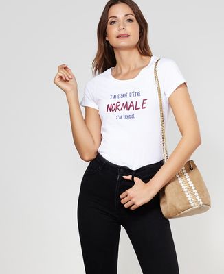 T-Shirt femme J'ai essayé d'être normale