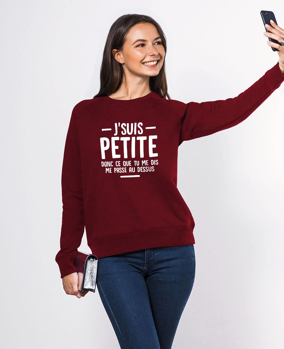 Sweatshirt femme J'suis petite