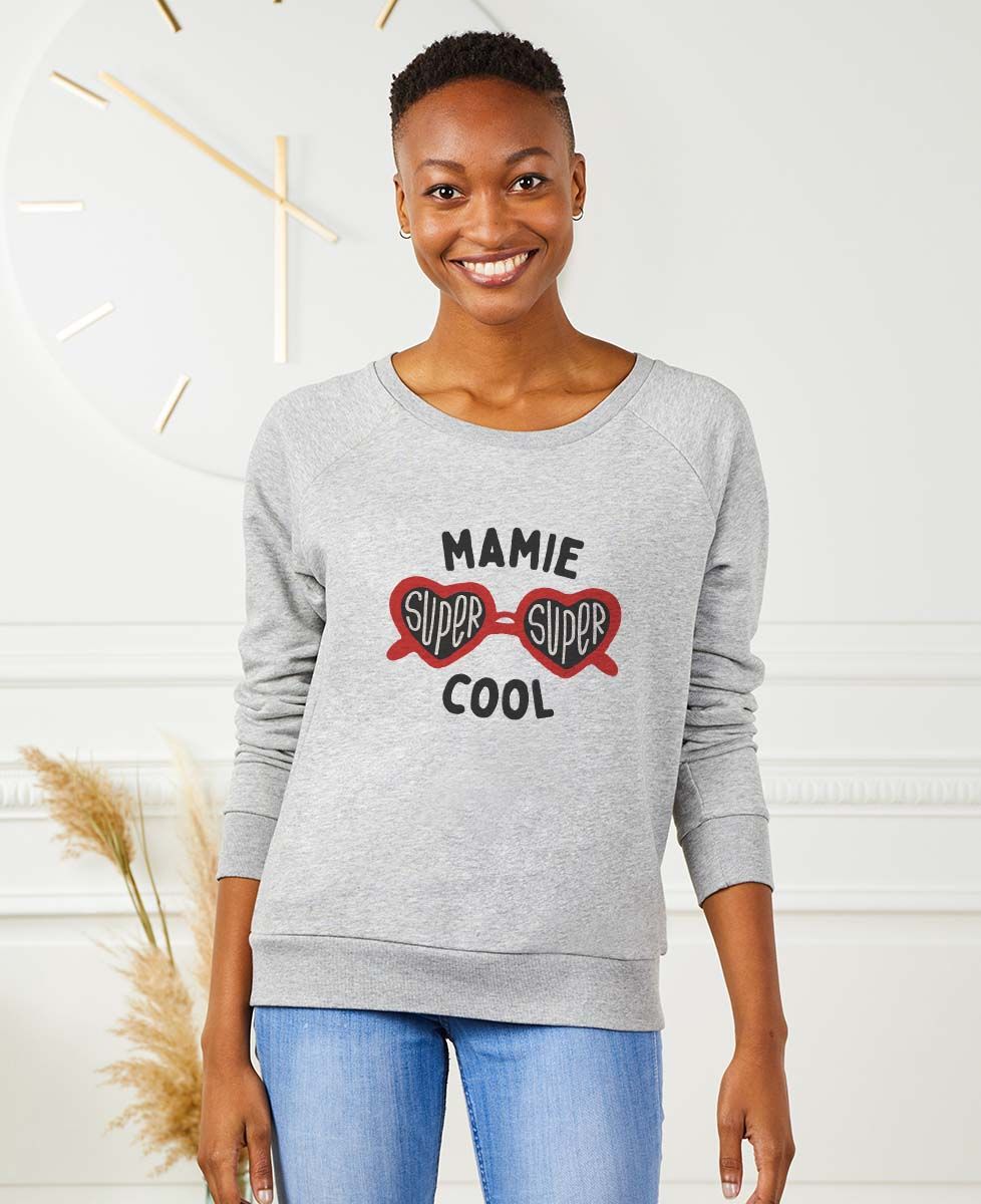 Sweatshirt femme Mamie super super cool - Cadeaux Mamie
