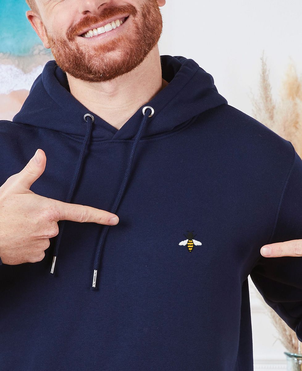 Hoodie Männer Biene (gestickt) - Tiere