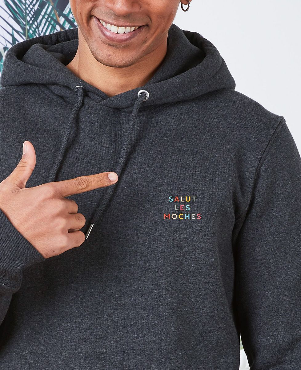 Hoodie homme Salut les moches (brodé)