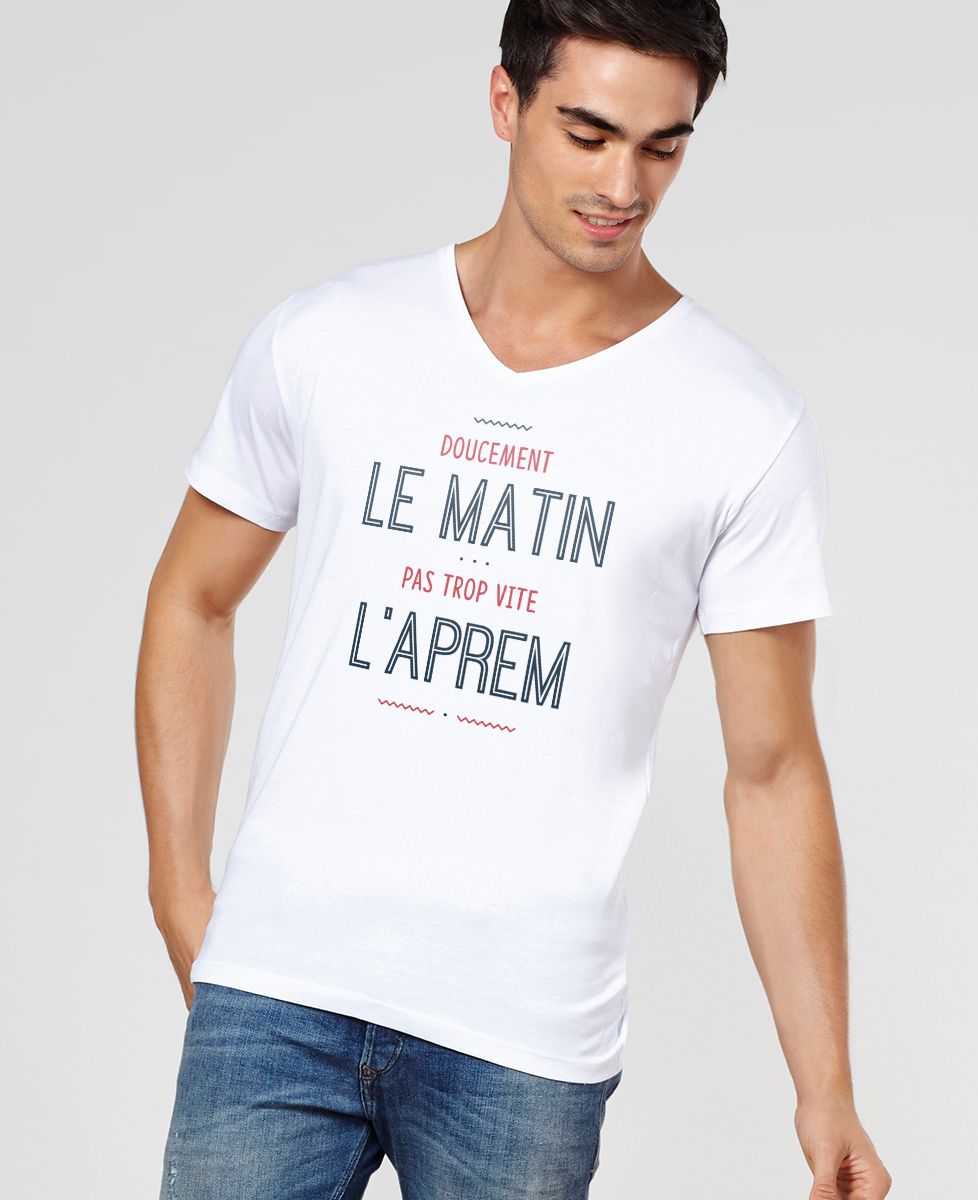 T-Shirt homme Doucement le matin