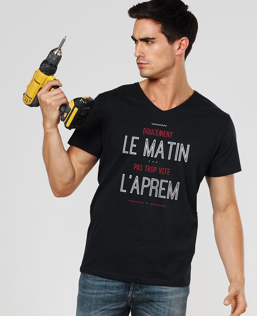 T-Shirt homme Doucement le matin