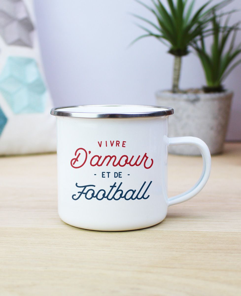 Mug Vivre d'amour et de football