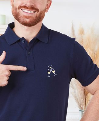 Polo de hombre Champán Tchin Tchin (bordado) - Aperitivo