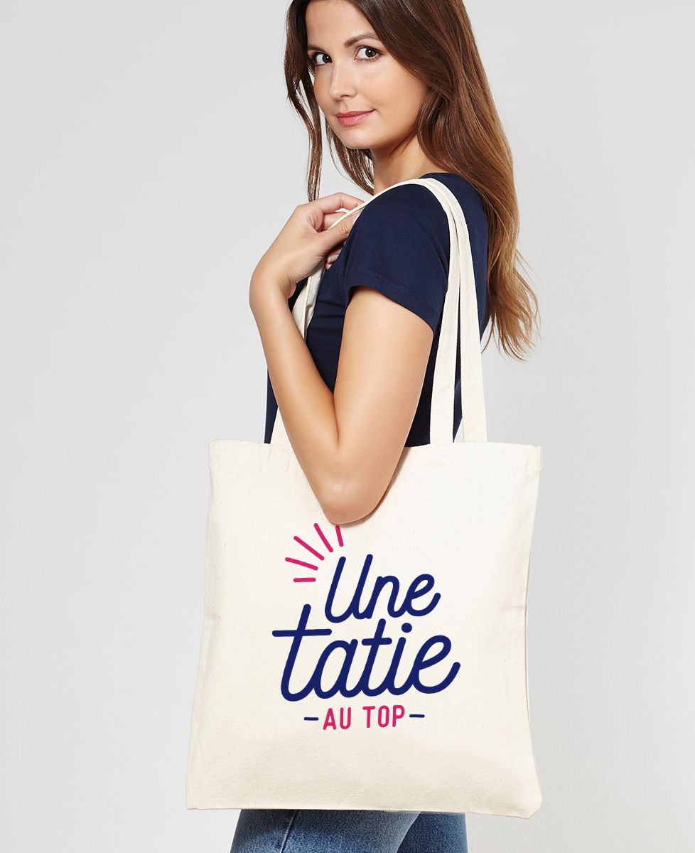 Tote bag Une tatie au top