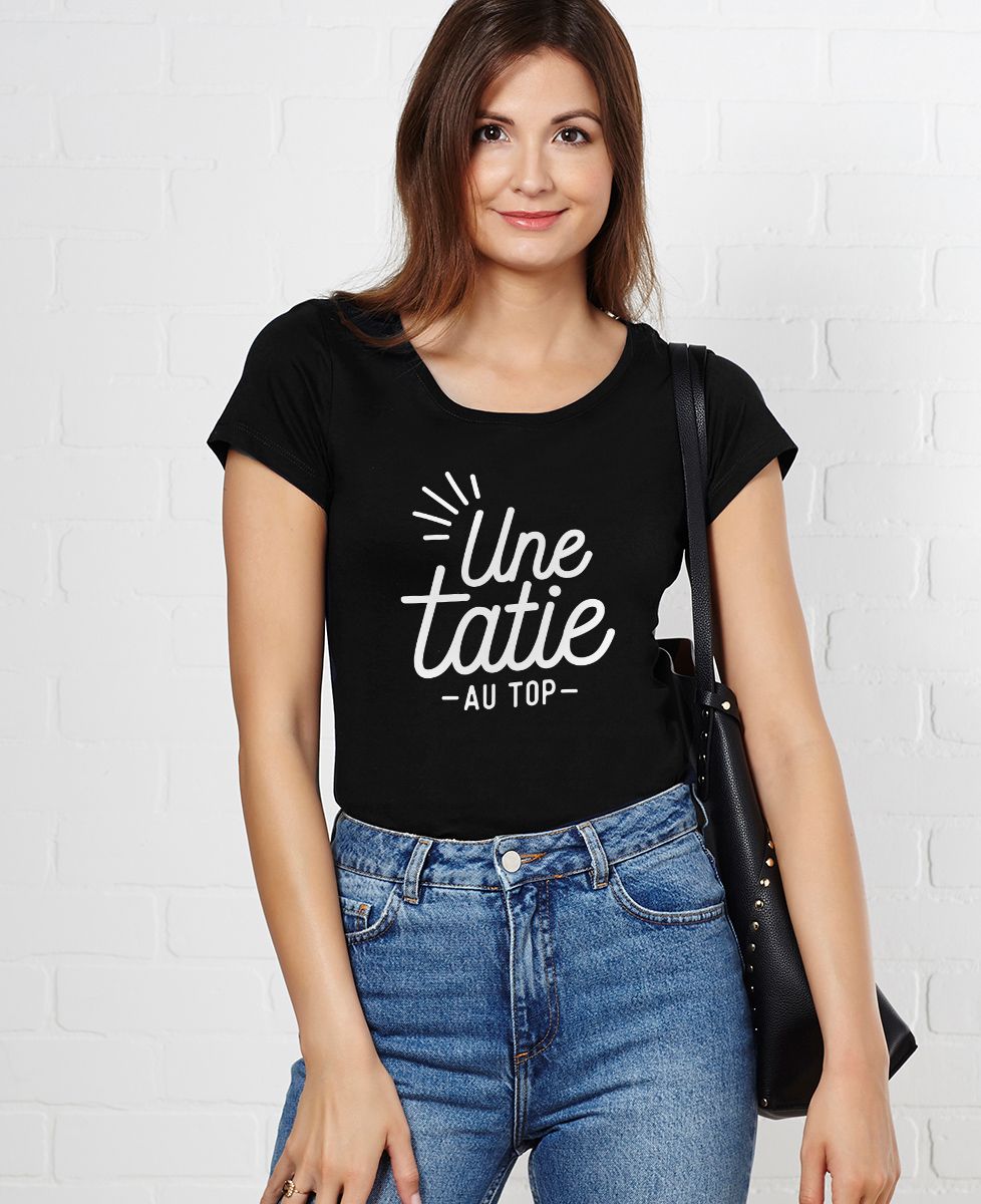 T-Shirt femme Une tatie au top