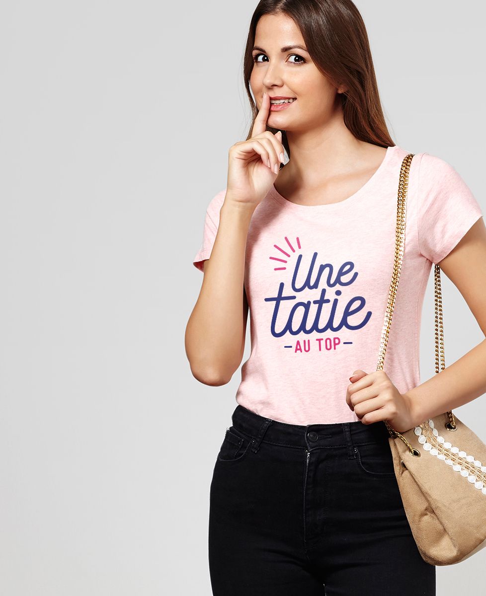 T-Shirt femme Une tatie au top
