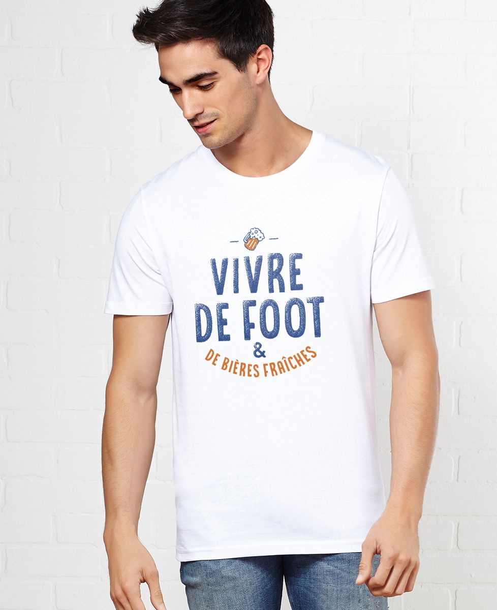 T-Shirt homme Vivre de foot