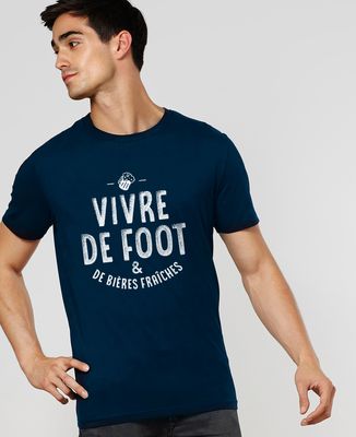 T-shirt homme Vivre de foot - Apéro, Cadeaux Couple