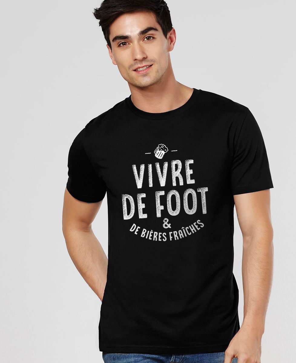 T-Shirt homme Vivre de foot
