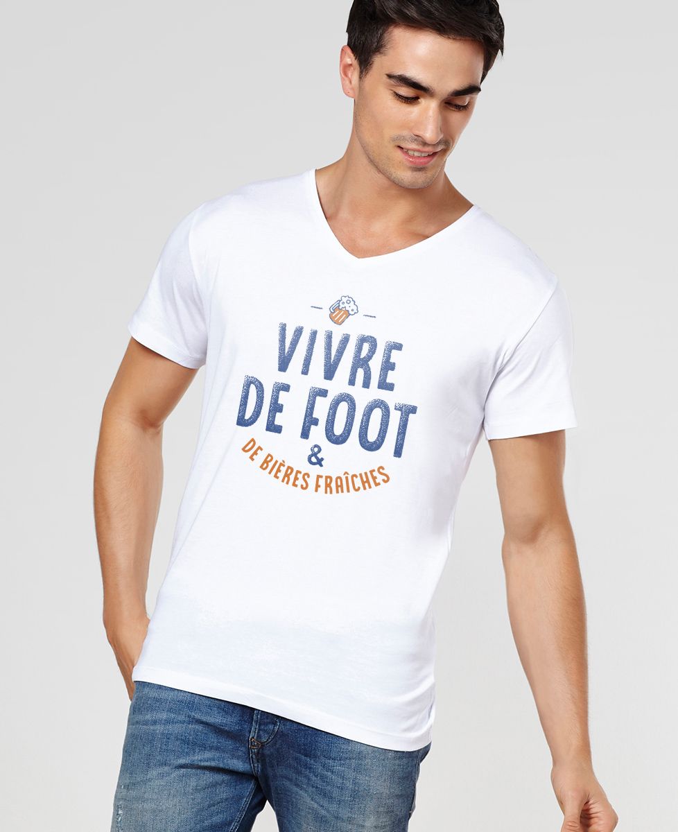 T-Shirt homme Vivre de foot