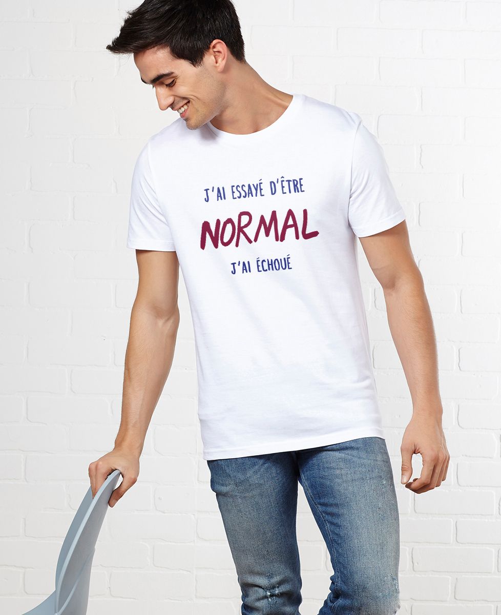T-Shirt homme J'ai essayé d'être normal