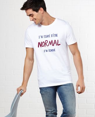 T-Shirt homme J'ai essayé d'être normal