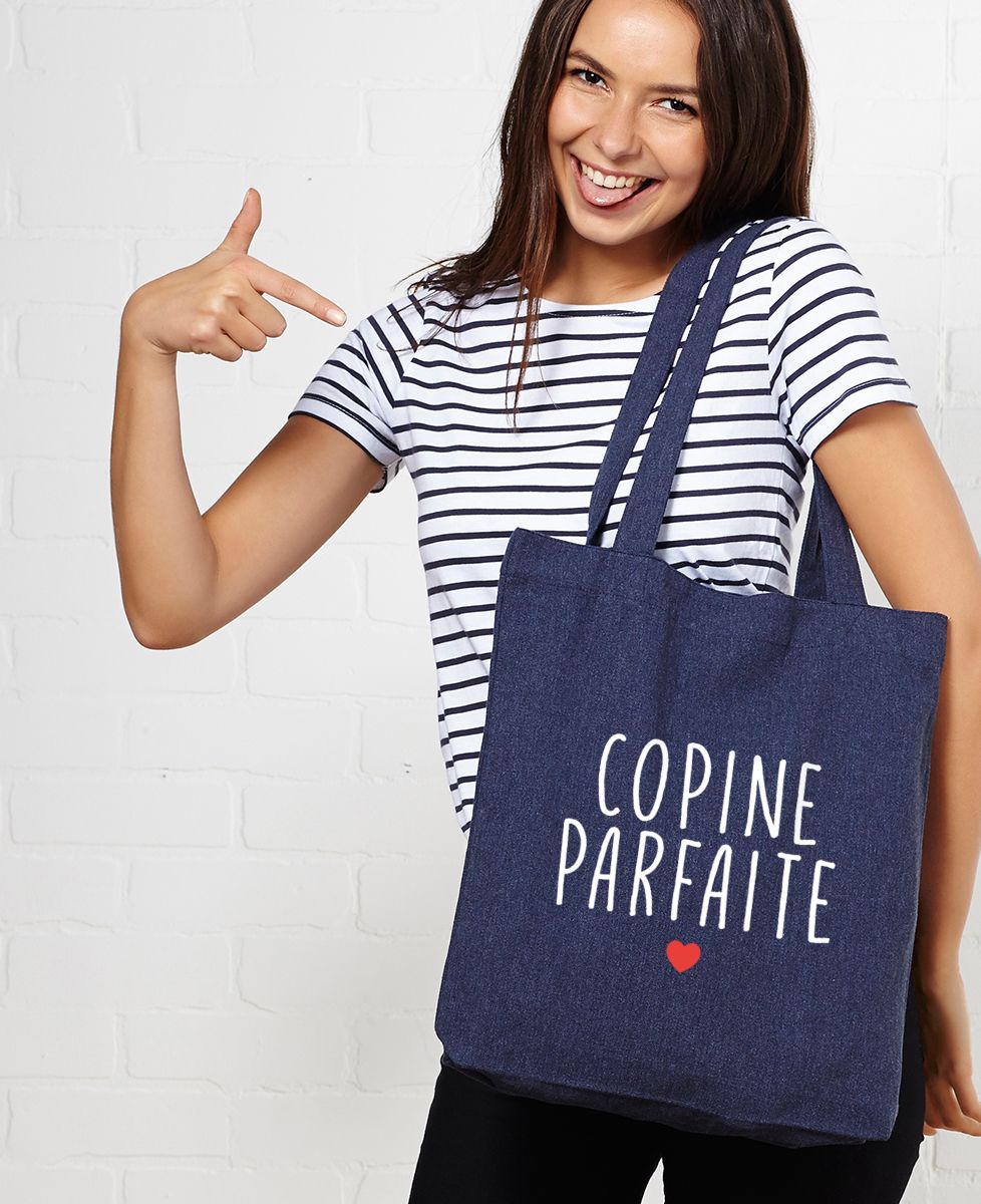 Tote bag Copine parfaite - Cadeaux Couple, EVJF, Mariage