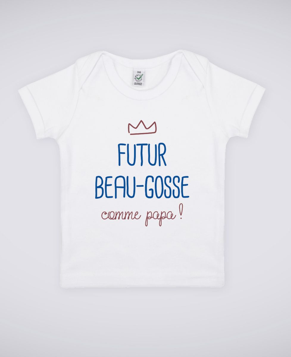 T-Shirt bébé Futur beau gosse