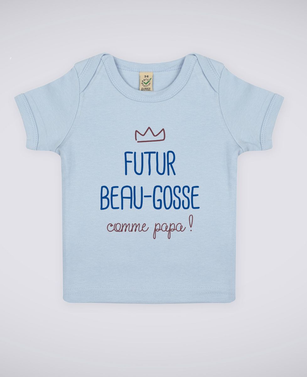 T-Shirt bébé Futur beau gosse