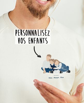 Sweatshirt homme Vos enfants personnalisé - Cadeaux Papa, Cadeaux Maman, Apéro, Cadeaux Papy, Cadeaux Mamie