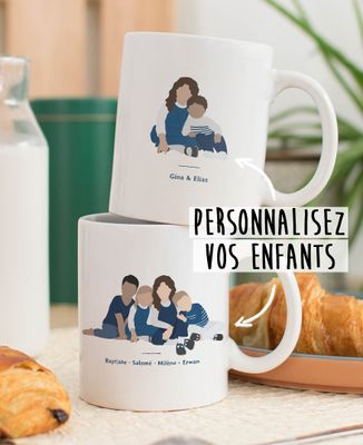 Mug Vos enfants personnalisé - Cadeaux Papa, Cadeaux Maman, Apéro, Cadeaux Papy, Cadeaux Mamie
