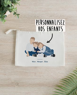 Pochette Vos enfants personnalisé - Cadeaux Papa, Cadeaux Maman, Apéro, Cadeaux Papy, Cadeaux Mamie