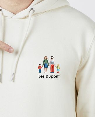 Hoodie homme Famille brodé personnalisé