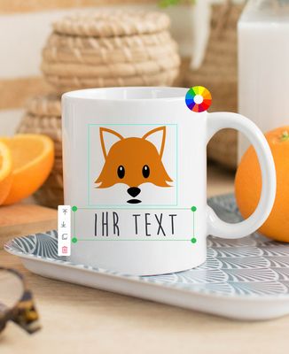 Personalisiert Oma Tasse – Mit 2 Herzen & Namen, 320 Ml, Keramik, Spülmaschinengeeignet