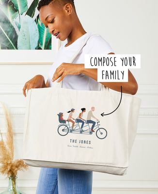 XXL Tote bags Customized family bike ride - Sport, Bike