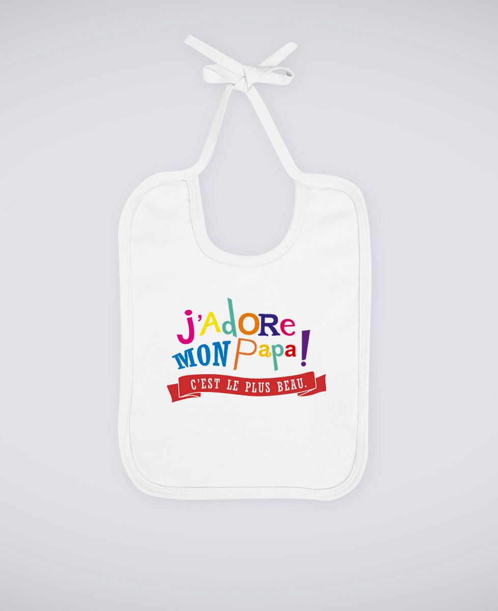 Bavoir J'adore mon papa