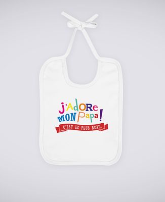 Bavoir J'adore mon papa