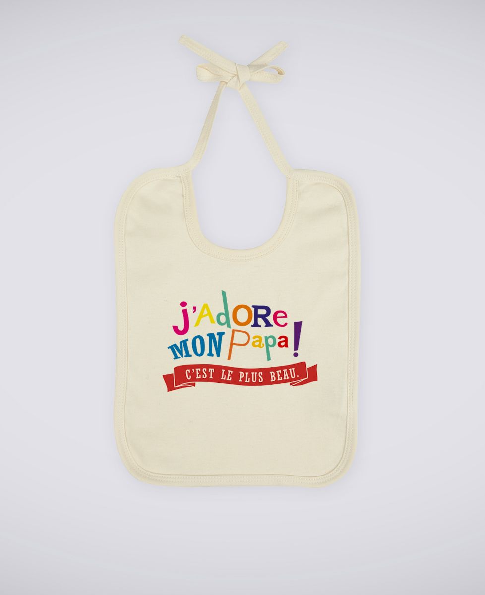Bavoir J'adore mon papa