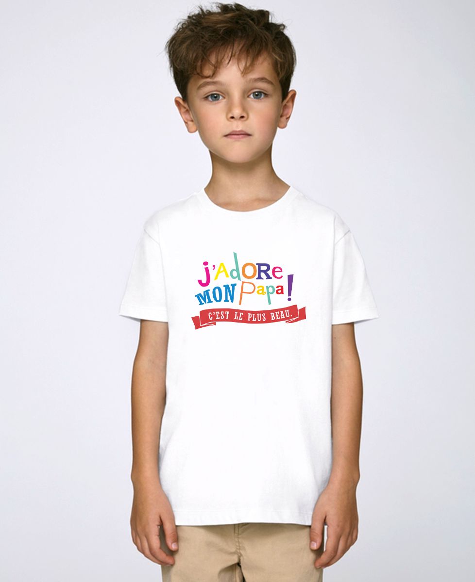 T-Shirt enfant J'adore mon papa