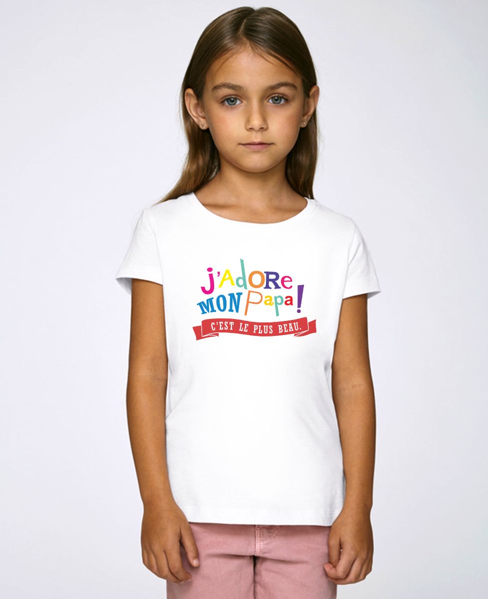 T-Shirt enfant J'adore mon papa