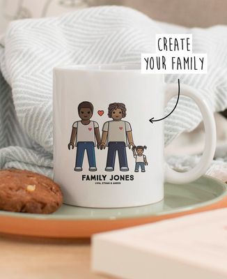Mug Customized toy family - Gifts for Dad, Mom's gifts, Papy's gift, Grandma's gifts