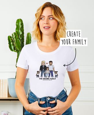 Women's T-Shirt Customized toy family - Gifts for Dad, Mom's gifts, Papy's gift, Grandma's gifts