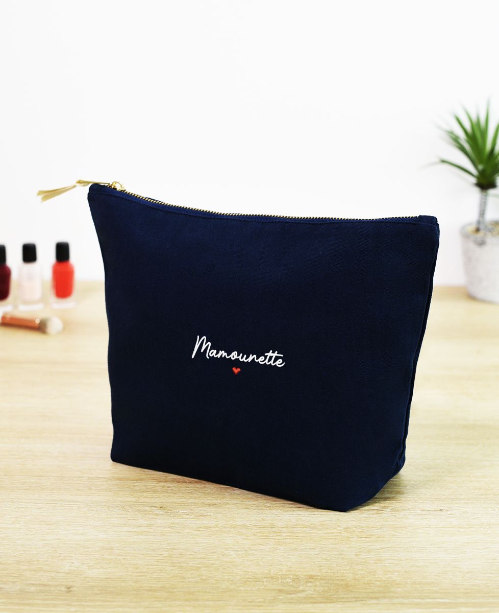 Trousse Mamounette brodé - Cadeaux Papa, Cadeaux Maman