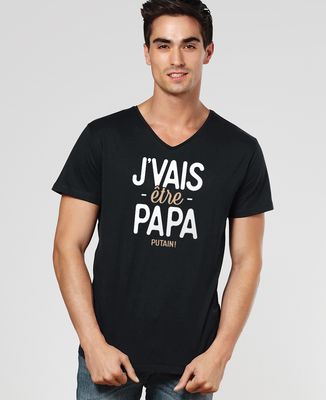 T-Shirt homme J'vais être papa putain !