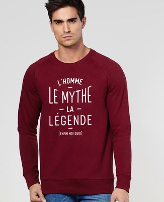 Sweatshirt homme L'homme, le mythe, la légende
