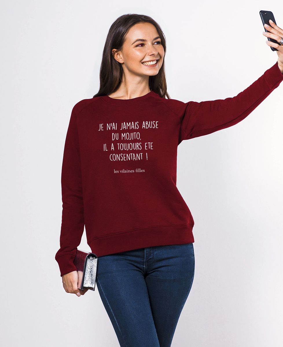 Sweatshirt femme Je n'ai jamais abusé - Apéro