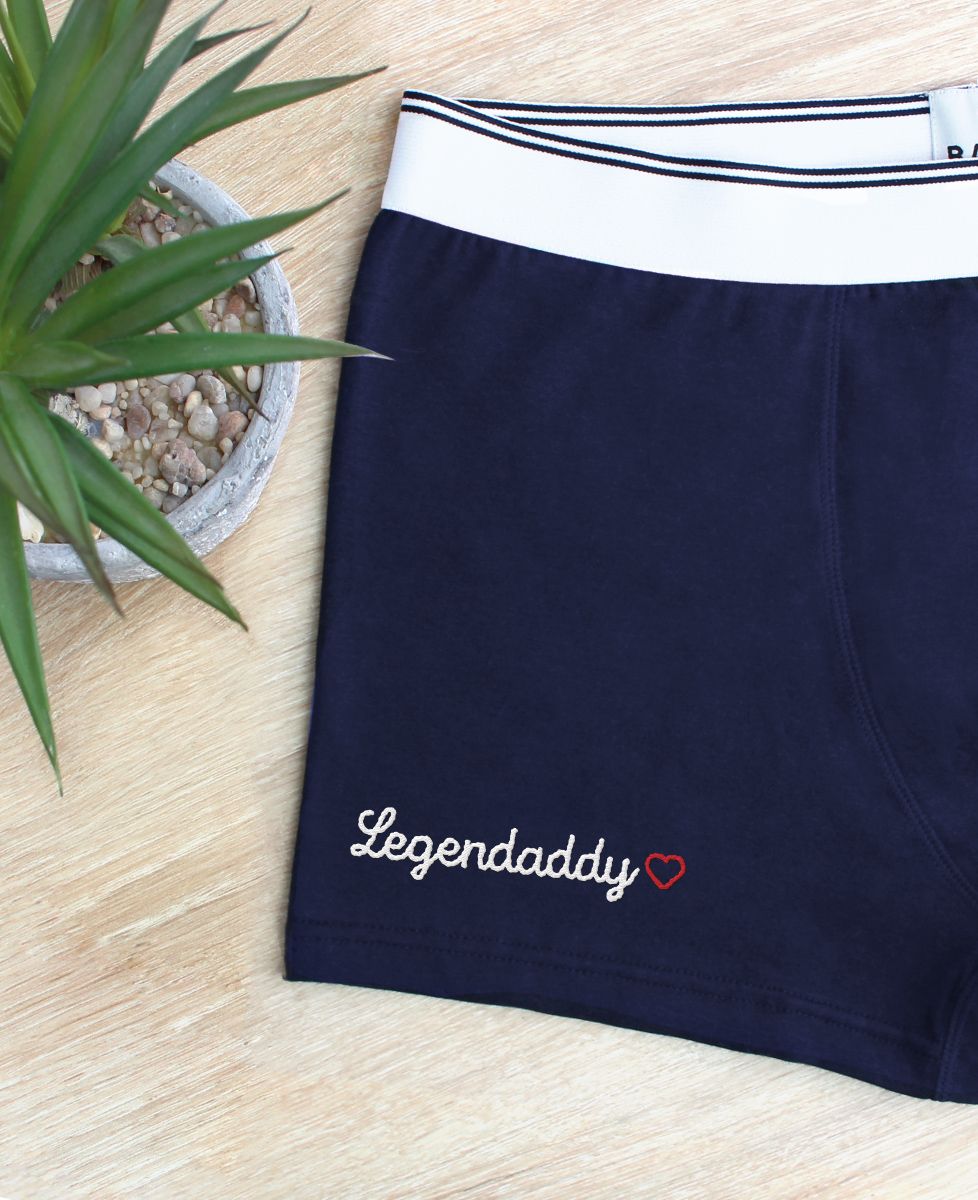 Boxers Legendaddy (embroidered) - Gifts for Dad